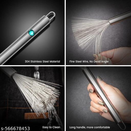 Multipurpose Brass Wire Brush Set – Pack of1 Brushes for Removing Paint, Dust, and Dirt – Comfortable Grip Handles for Detailed Cleaning of Metal Parts and Vehicle Interiors - WYNAMIX store