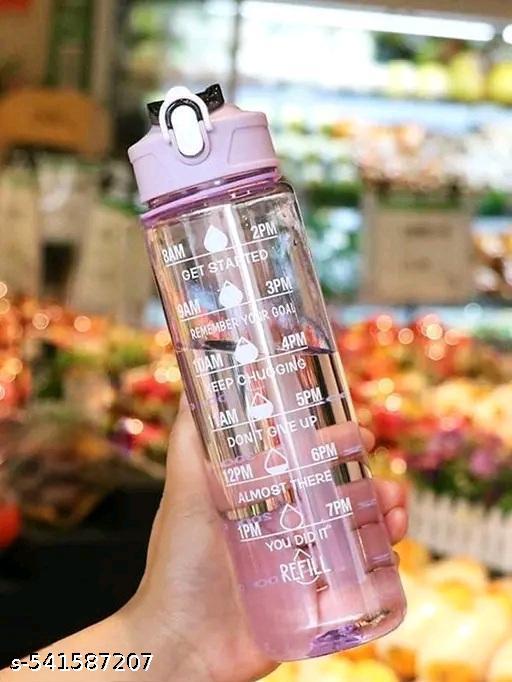 Water Bottle - 1000 ml Motivational Time Marker, Leakproof Durable BPA-Free Non-Toxic Sipper Water Bottle for Office, Gym & School, TIME MAKER WATER BOTTLE|JUST NIDZ Unicorn Maha Combo of A6 DIARY WITH PENCIL,ERASER,SHARPNER,SCALE,STICKNOTES,BROOCH MORE (Pack of 17)|Medium 25 L lkg ukg 1ts 2nd school Bags Backpack for daily use library office Waterproof School Bag - WYNAMIX store