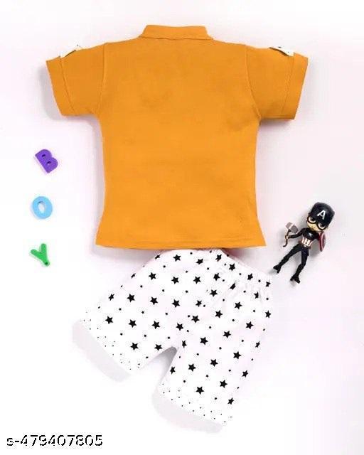 baby boy dress yellow white printed 1 - WYNAMIX store