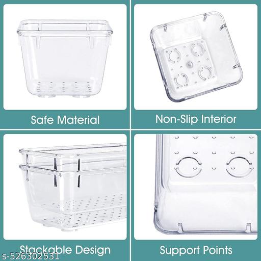 Shreenathji 13 pcs Clear plastic Drawer Organizer Set, Multi Sizes Desk Drawer Divider Organizers and Storage Bins for Makeup, Jewelry, Gadgets for Kitchen, Bedroom, Bathroom, Office ( 13 pcs Set ) - WYNAMIX store
