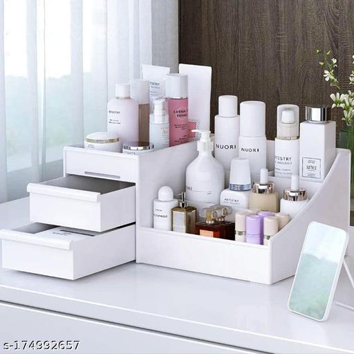 Makeup Organizer With Drawers — Countertop Organizer for Cosmetics, Vanity Holder for Lipstick, Brushes, Lotions, Eyeshadow, Nail Polish and Jewelry - WYNAMIX store