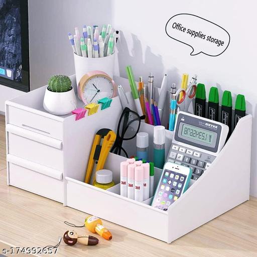 Makeup Organizer With Drawers — Countertop Organizer for Cosmetics, Vanity Holder for Lipstick, Brushes, Lotions, Eyeshadow, Nail Polish and Jewelry - WYNAMIX store