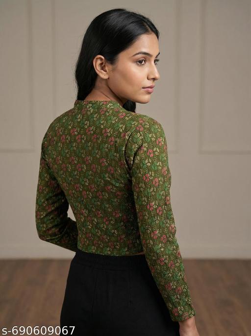 Premium Lycra Printed Blouse Combo for Women | blouse readymade blouse | readymade blouse | blouse new | blouse designs | blouse for women designer | designer blouse | blouse full sleeve | readymade blouse for women | women blouse | new blouse design - WYNAMIX store