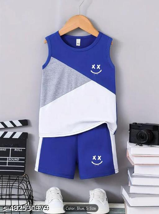 Boys sleeveless t shirts shorts set combo pack of 1 - WYNAMIX store