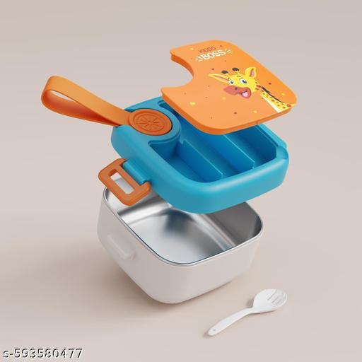 Mini-Personalized Stainless Steel Lunch Box- Tiffin Box for Kids | Lunch Box for School Kids| Hop On 500 ml - WYNAMIX store