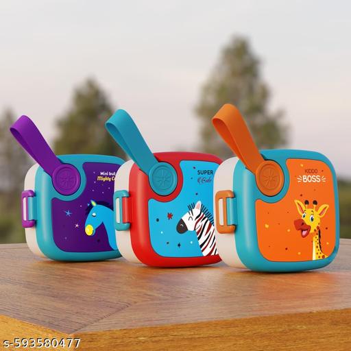Mini-Personalized Stainless Steel Lunch Box- Tiffin Box for Kids | Lunch Box for School Kids| Hop On 500 ml - WYNAMIX store