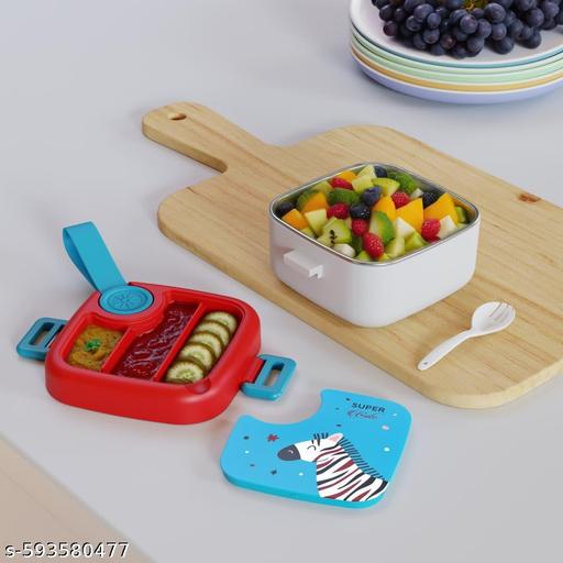 Mini-Personalized Stainless Steel Lunch Box- Tiffin Box for Kids | Lunch Box for School Kids| Hop On 500 ml - WYNAMIX store