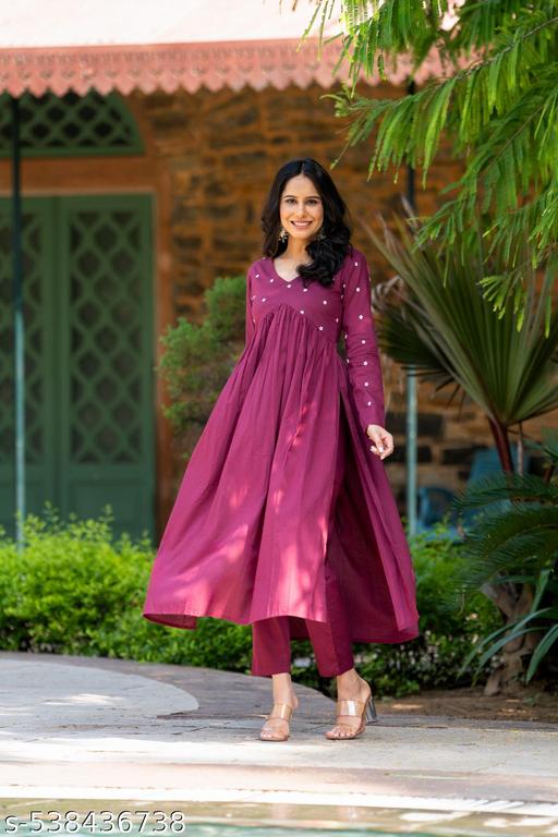 Cut and  Women 2 piece  Summer Outfits, Co-ord Set with Pant, V neck, 3/4 Sleves Indian Co-ord Set, Indian  - WYNAMIX store