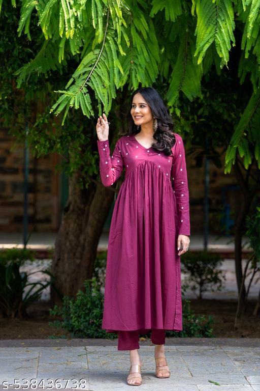Cut and  Women 2 piece  Summer Outfits, Co-ord Set with Pant, V neck, 3/4 Sleves Indian Co-ord Set, Indian  - WYNAMIX store