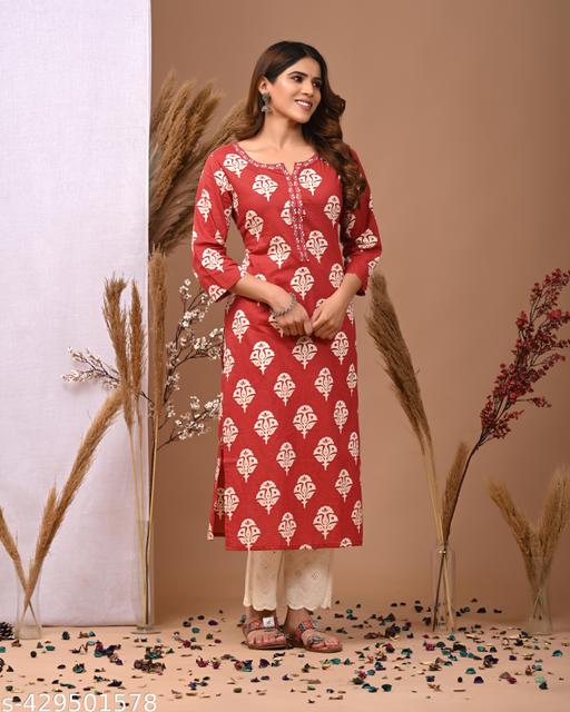 Maroon Blossom Trend Kurti - WYNAMIX store