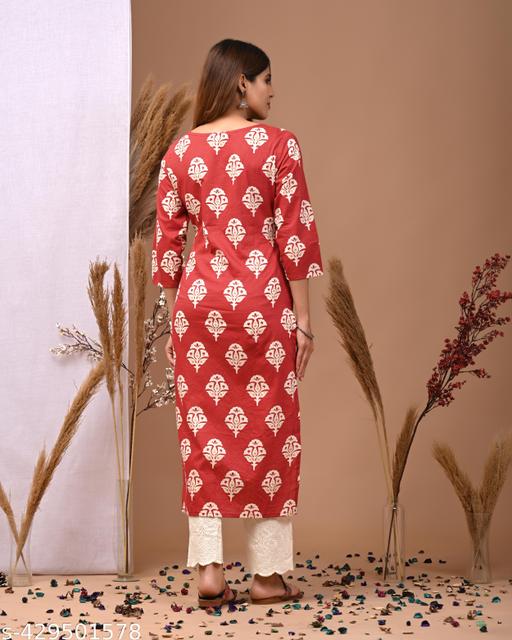 Maroon Blossom Trend Kurti - WYNAMIX store