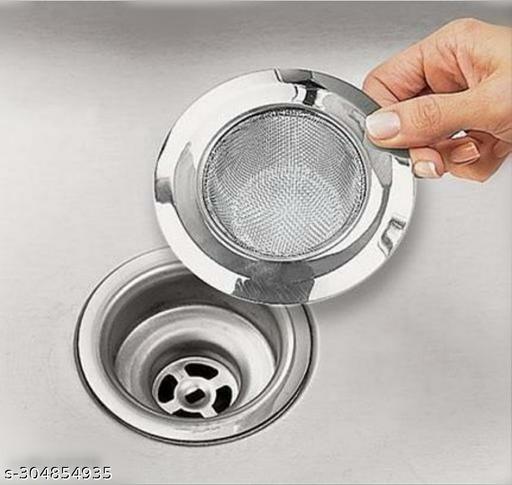 Set of 1 Stainless Steel Sink Strainer Kitchen Drain Basin Basket Filter Stopper Drainer/Jali - WYNAMIX store