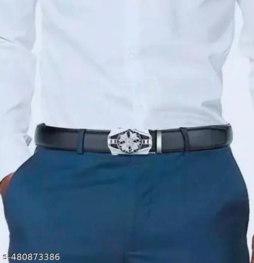 Belt for mens,  combo pack of 2 belts. Silver and gold buckles set, formal and casual wear - WYNAMIX store
