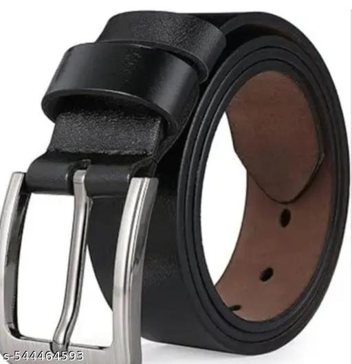 MENS STYLISH ARTIFICIAL KEATHER BELT IN BROWN AND BLACK COLOUR PACK OF 2 - WYNAMIX store