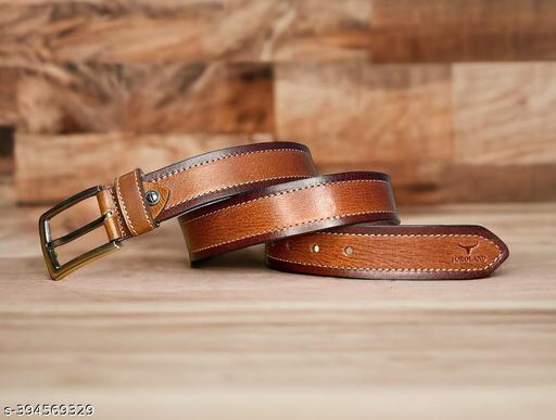 TOROLAND BROWN MEN CASUAL GENUINE LEATHER BELT - WYNAMIX store