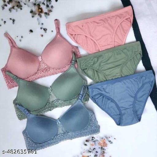 Padded Lace Bra Lingerie Set - WYNAMIX store