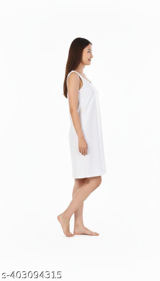 Cotton sameej /Long samij /Long camisole/ Women Camisole Cotton Slip Ladies Camisole Cotton Innerwear Women Inner Slip Sleeveless   Vest Daily Wear Camisole Soft Cotton Cami Long Camisole Plain Camisole Solid Camisole Cotton Shameez Innerwear for Kurti Layering Camisole White shameez - WYNAMIX store
