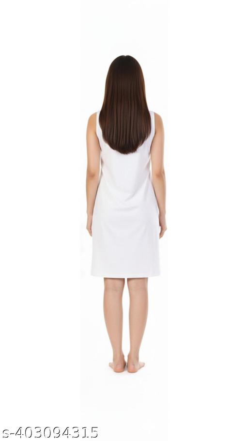 Cotton sameej /Long samij /Long camisole/ Women Camisole Cotton Slip Ladies Camisole Cotton Innerwear Women Inner Slip Sleeveless   Vest Daily Wear Camisole Soft Cotton Cami Long Camisole Plain Camisole Solid Camisole Cotton Shameez Innerwear for Kurti Layering Camisole White shameez - WYNAMIX store