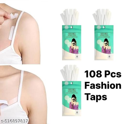 108 Strips Double Sided Tape for Fashion, Clothing and Body | All Day Strength Invisible Dress Tape for women | Gentle to stick on Skin and clothes  - WYNAMIX store