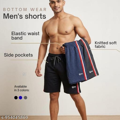 Men Casual Shorts Combo Pack of 3 | Sports Gym Running Shorts for Men | Comfortable Daily Wear Shorts-02 - WYNAMIX store