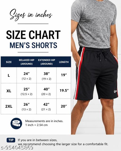 Men Casual Shorts Combo Pack of 3 | Sports Gym Running Shorts for Men | Comfortable Daily Wear Shorts-02 - WYNAMIX store