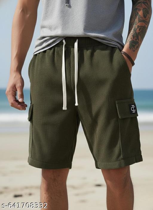 INDICLUB Self Design Men Codroy Shorts - WYNAMIX store