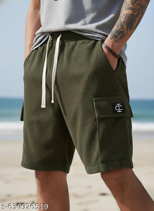 INDICLUB Men Self Design Codroy Shorts - WYNAMIX store