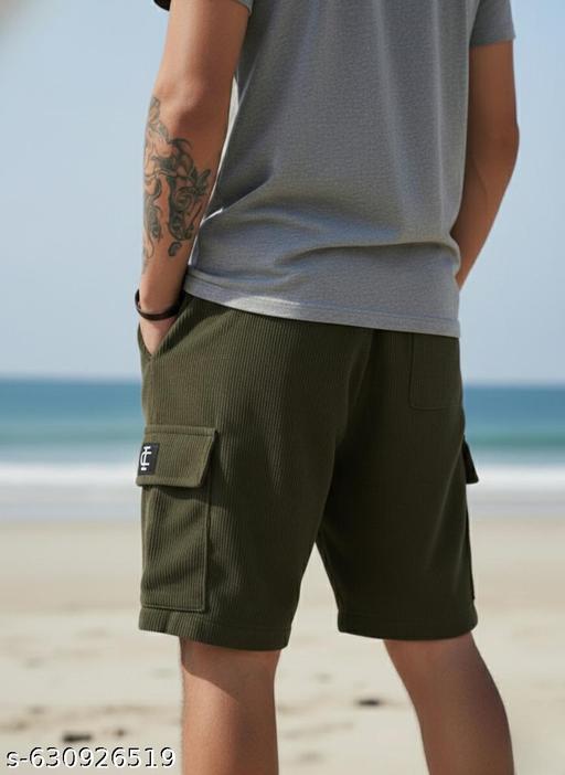 INDICLUB Men Self Design Codroy Shorts - WYNAMIX store