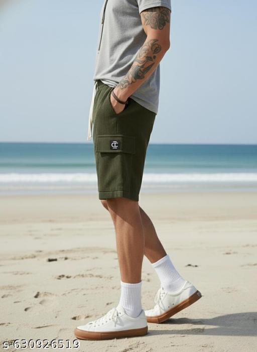 INDICLUB Men Self Design Codroy Shorts - WYNAMIX store