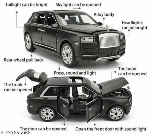 Exclusive Model Scale Model Toy Car Exclusive Alloy Metal Car Pull Back Die-cast Car Toy car with Openable Doors & Light, Music Boys Gifts Toys for Kids (Resembling Rollz Royse Cullinan 1:32)(Multi Color) - WYNAMIX store