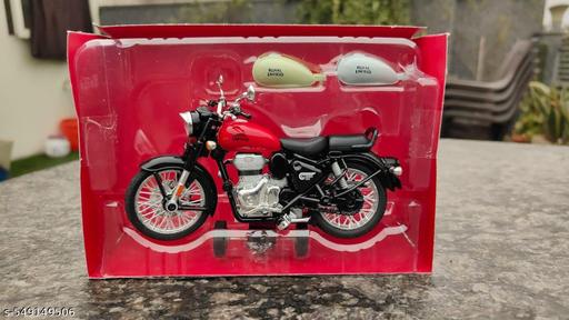 Bullet Royal Enfield Scale Model  Motorcycle Toy Classic 350 Bullet Bike DIY Motorcycle Scale Model 1:15 Bike Toy - WYNAMIX store