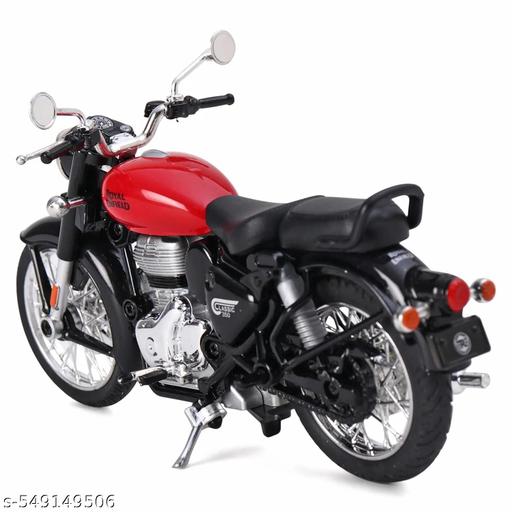 Bullet Royal Enfield Scale Model  Motorcycle Toy Classic 350 Bullet Bike DIY Motorcycle Scale Model 1:15 Bike Toy - WYNAMIX store