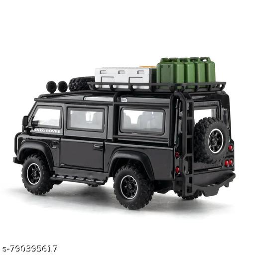 1:32 Scale LAND ROVER DEFENDER VAN - BLACK Die-Cast Metal Car with Sport car Openable Doors Light and Sound,Pull Back Function Indoor Outdoor Toy for Kids  - WYNAMIX store