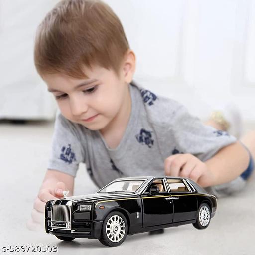 Luxury Diecast Toy Car for Kids | Metal Pull Back Model Car with Lights, Music & Openable Doors - WYNAMIX store