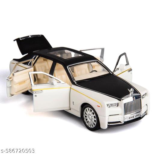 Luxury Diecast Toy Car for Kids | Metal Pull Back Model Car with Lights, Music & Openable Doors - WYNAMIX store