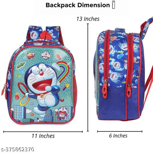 Trendy 13 Inches School Bag for Boys and Girls | Ideal Small Kids Bag UKG Nursery 1st Class Cartoon Printed Waterproof Backpack Bag (3+ years) - WYNAMIX store