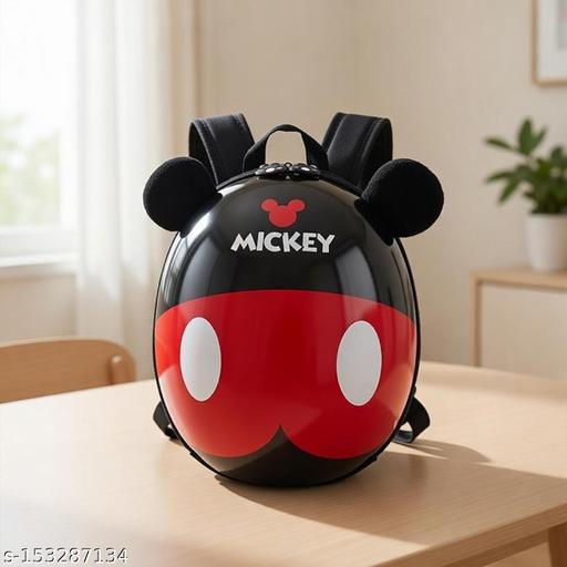 Kids Backpack – Cute Mickey Design, Waterproof School Bag for 2 to 4 Years School Students (Black & Red) - WYNAMIX store
