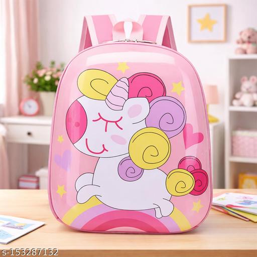 Kids Backpack – Cute Rainbow Horse Design, Waterproof School Bag for 2 to 4 Years School Students (Pink) - WYNAMIX store