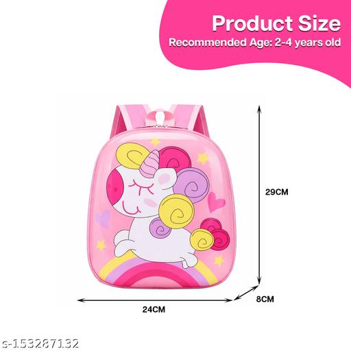 Kids Backpack – Cute Rainbow Horse Design, Waterproof School Bag for 2 to 4 Years School Students (Pink) - WYNAMIX store