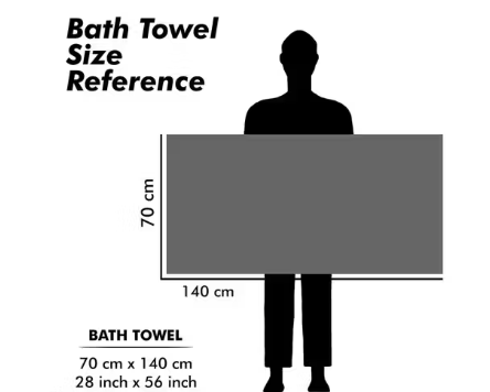 BATH TOWEL SET OF 2 PC FULL SIZE HIGH QUALITY - WYNAMIX store