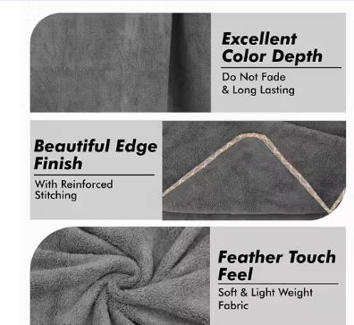 Pack of 2 Quick Dry Microfiber Bath Towel - WYNAMIX store