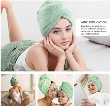 Alaukik Hair Towel Wrap Turban Microfiber, Hair Drying Towels Quick Dry Hair Hat Drying Shower Head Towels Wrapped Bath Cap Anti Frizz Hair Care Dryer Towel for Women Girl Wet/Long/Curly/Thick Hair Shower Caps heavy quality hair wrap towel (EXPORT QUALITY) (MULTICOLOR) Pack Of 3 - WYNAMIX store