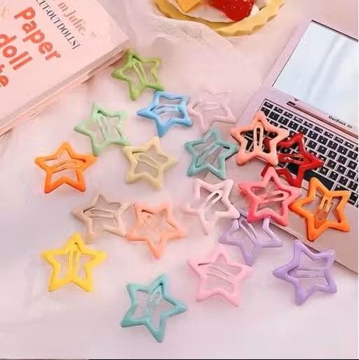 Set of 186 pcs hair accessories 20pcs Hair Claw, 5pcs tic tac hair clip, 50pcs elastic rubber band, 10pcs cartoon hair clip, 36pcs tic tac clip, 3pcs designer hair clip, 50pcs hair claw, 12pcs rubber band   - WYNAMIX store