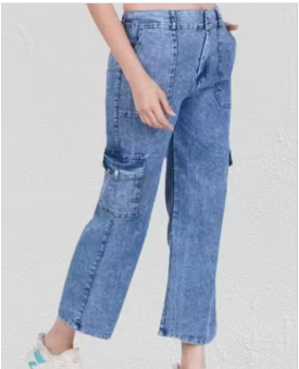 Denim bell bottom jeans  - WYNAMIX store