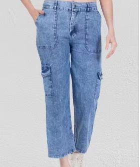 Denim bell bottom jeans  - WYNAMIX store