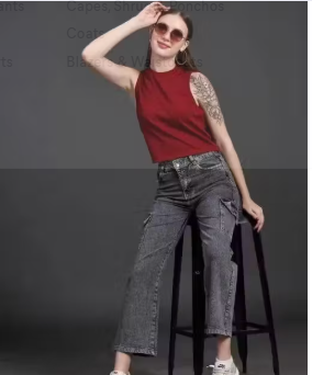 PREMIUM GREY DENIM JEANS FOR WOMEN - WYNAMIX store