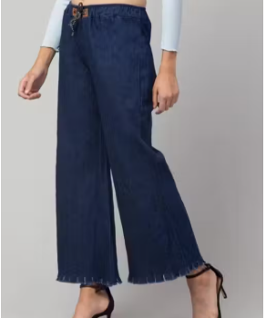 Trending women nevy blue plazo 03 - WYNAMIX store
