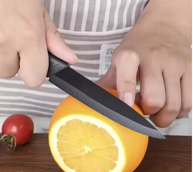 NAND IMPORTER Stainless Steel 3 Pieces Professional Kitchen Knife Set, Meat Knife, Chef's Knife with Non-Slip Handle Sharp Manual Sharpening for Home Kitchen and Restaurant (2) - Black - WYNAMIX store