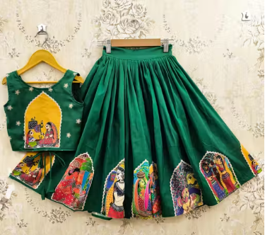 Girls Ready To Wear Lengha Choli | Designer Ready To Wear Lengha Choli For Girls | Girls Bollywood Style Lengha Choli | Girls Festive Wear Lengha Choli  - WYNAMIX store