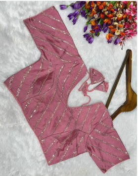 Premium Partywear Sequin Work Blouse with Back Dori - WYNAMIX store